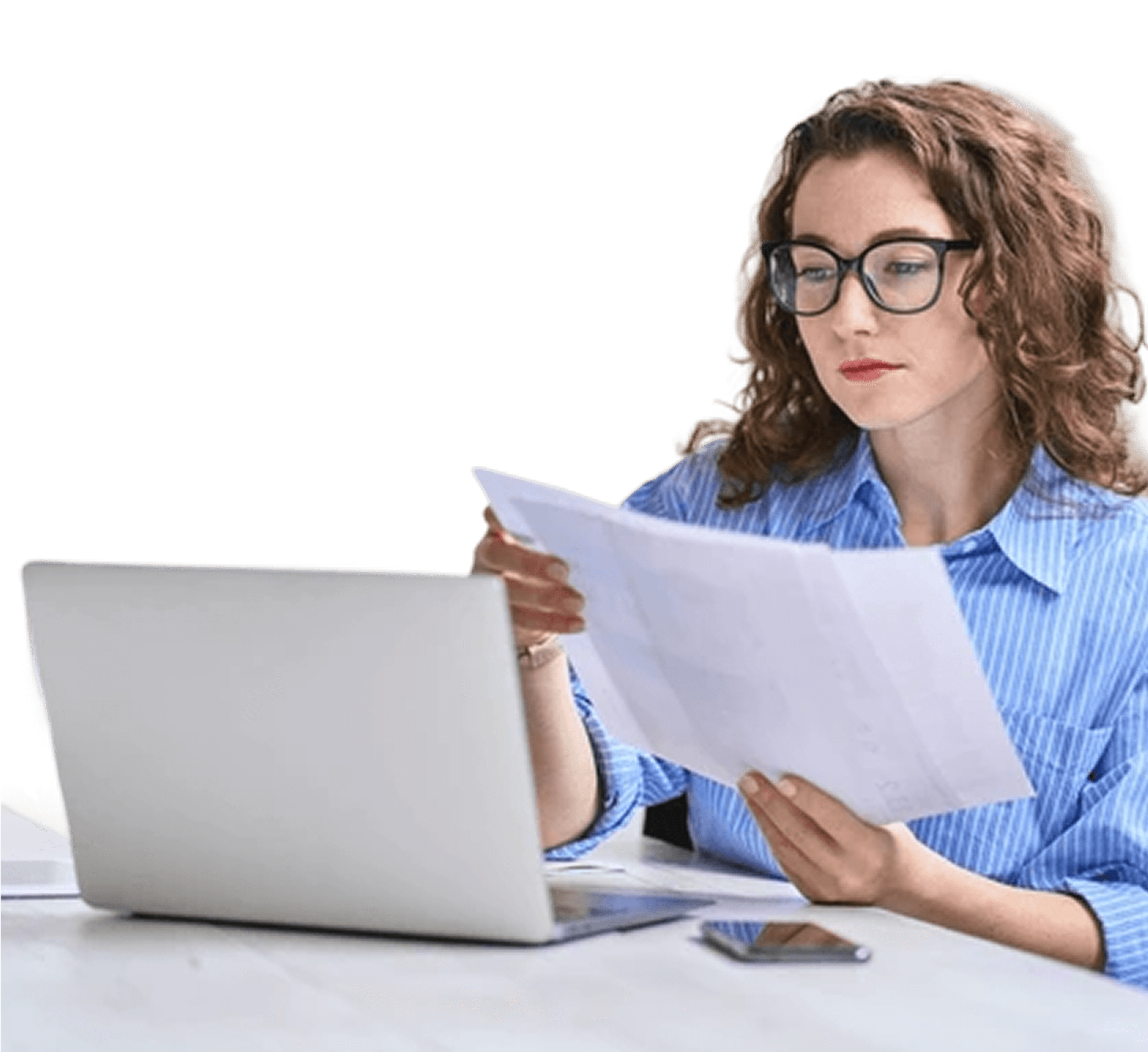Portrait of businesswoman representing La Senda Enterprises